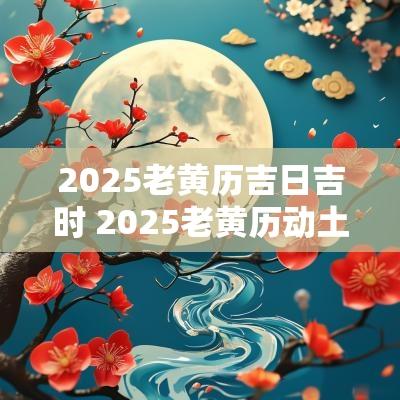 2025老黄历吉日吉时 2025老黄历动土吉日