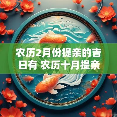 农历2月份提亲的吉日有 农历十月提亲吉日