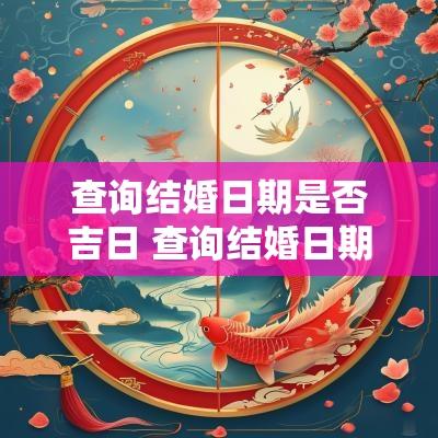 查询结婚日期是否吉日 查询结婚日期在哪里查
