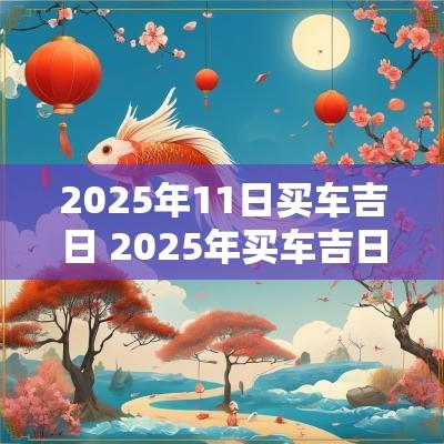 2025年11日买车吉日 2025年买车吉日11月