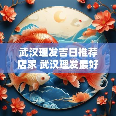 武汉理发吉日推荐店家 武汉理发最好地方推荐