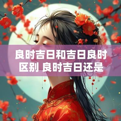 良时吉日和吉日良时区别 良时吉日还是良晨吉日