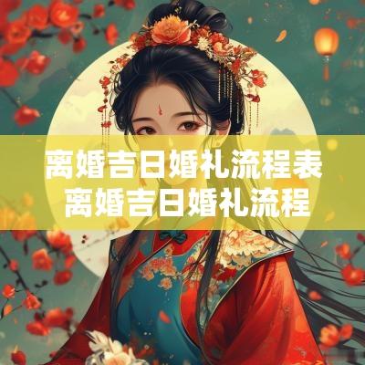 离婚吉日婚礼流程表 离婚吉日婚礼流程表格