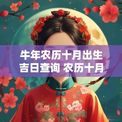 蛇年农历十月出生吉日查询 农历十月属牛出生吉日