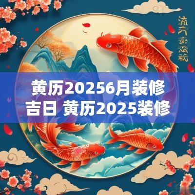 黄历20256月装修吉日 黄历2025装修开工吉日查询