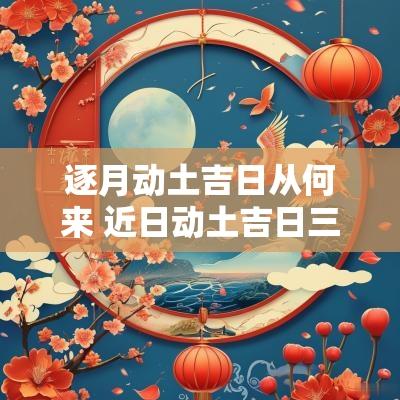 逐月动土吉日从何来 近日动土吉日三天内