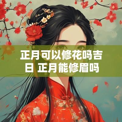 正月可以修花吗吉日 正月能修眉吗