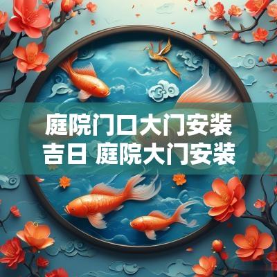 庭院门口大门安装吉日 庭院大门安装什么门