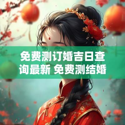 免费测订婚吉日查询最新 免费测结婚吉日查询
