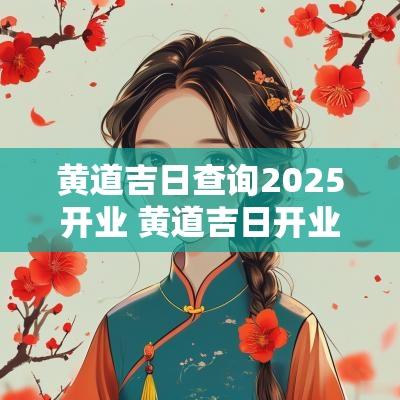 黄道吉日查询2025开业 黄道吉日开业查询