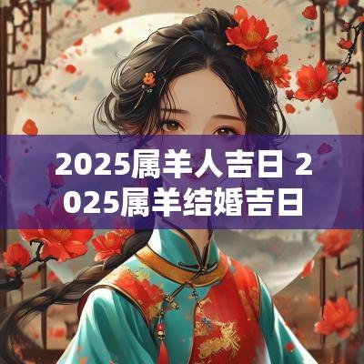 2025属羊人吉日 2025属羊结婚吉日