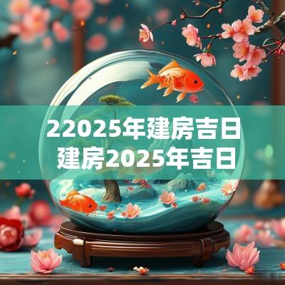 22025年建房吉日 建房2025年吉日