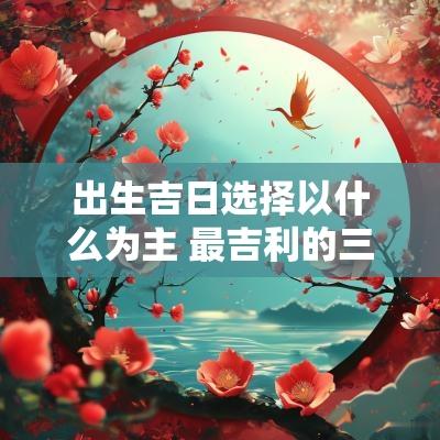 出生吉日选择以什么为主 最吉利的三个出生吉日