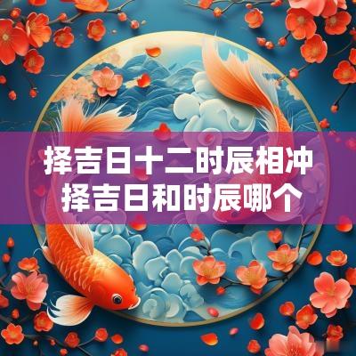 择吉日十二时辰相冲 择吉日和时辰哪个更重要