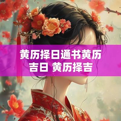 黄历择日通书黄历吉日 黄历择吉
