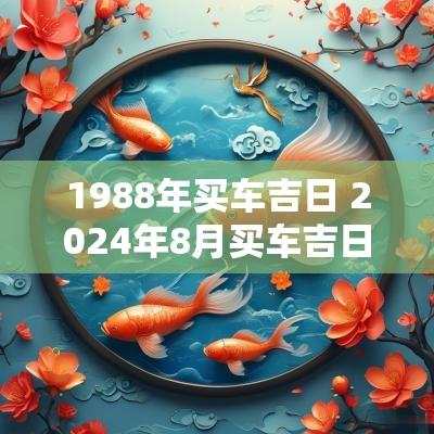 1988年买车吉日 2025年8月买车吉日一览表