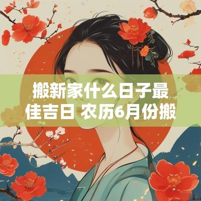 搬新家什么日子最佳吉日 农历6月份搬新家吉日是