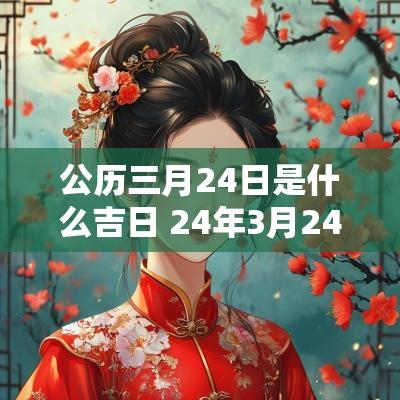 公历三月24日是什么吉日 24年3月24日是吉日吗