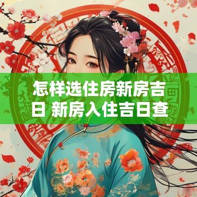 怎样选住房新房吉日 新房入住吉日查询表