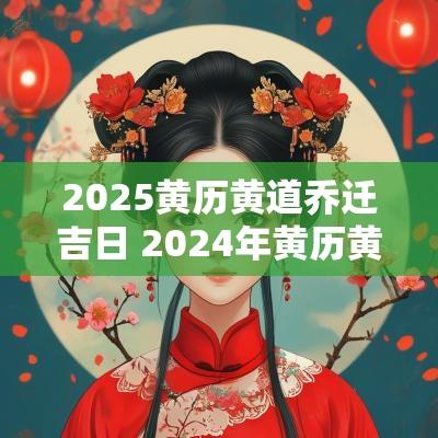 2025黄历黄道乔迁吉日 2025年黄历黄道乔迁吉日查询