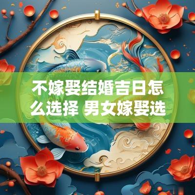 不嫁娶结婚吉日怎么选择 男女嫁娶选择吉日的办法