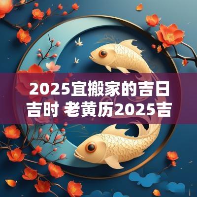 2025宜搬家的吉日吉时 老黄历2025吉日搬家