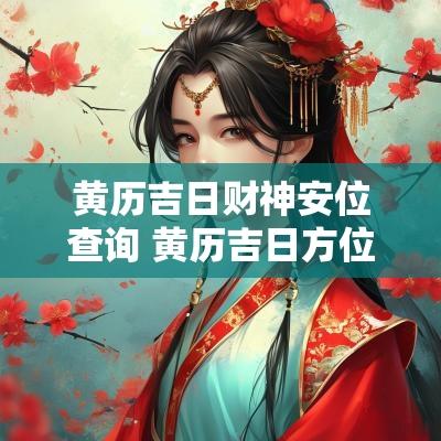 黄历吉日财神安位查询 黄历吉日方位查询