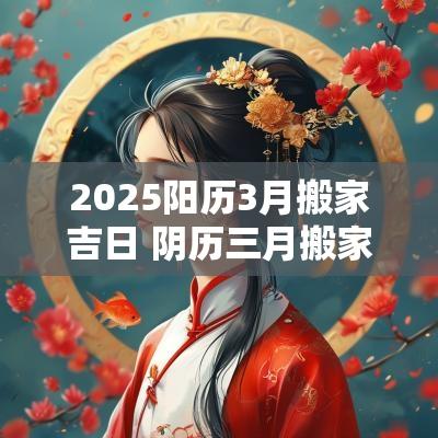 2025阳历3月搬家吉日 阴历三月搬家吉日查询2025年