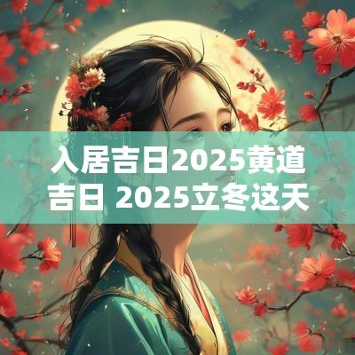 入居吉日2025黄道吉日 2025立冬这天是吉日吗