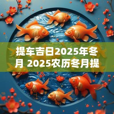 提车吉日2025年冬月 2025农历冬月提车吉日