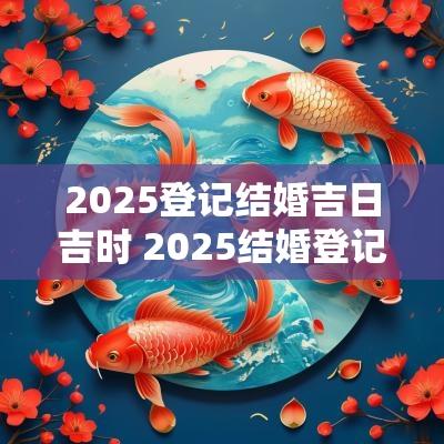 2025登记结婚吉日吉时 2025结婚登记最佳日期