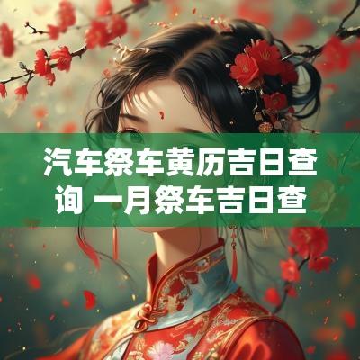 汽车祭车黄历吉日查询 一月祭车吉日查询