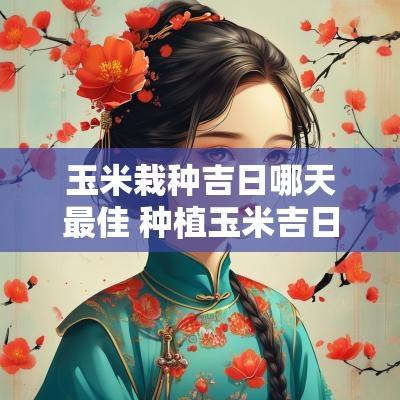 玉米栽种吉日哪天最佳 种植玉米吉日有哪些日子