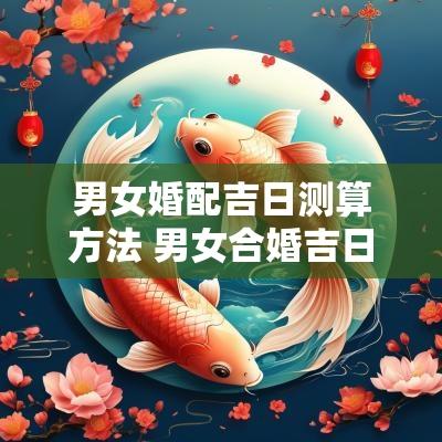 男女婚配吉日测算方法 男女合婚吉日一览表