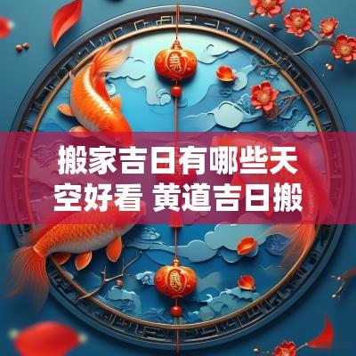 搬家吉日有哪些天空好看 黄道吉日搬家有什么讲究