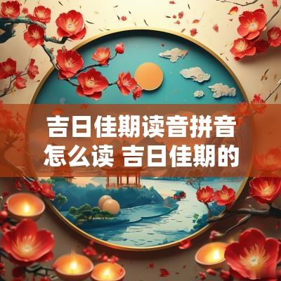 吉日佳期读音拼音怎么读 吉日佳期的拼音和意思