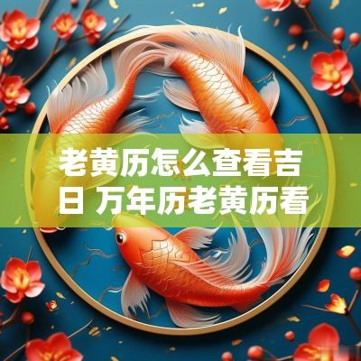老黄历怎么查看吉日 万年历老黄历看吉日在线查看