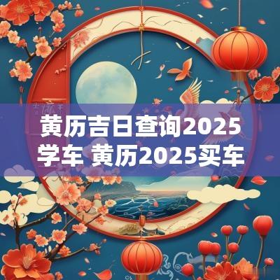 黄历吉日查询2025学车 黄历2025买车吉日查询