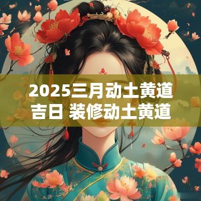 2025三月动土黄道吉日 装修动土黄道吉日2025