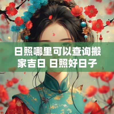 日照哪里可以查询搬家吉日 日照好日子搬家
