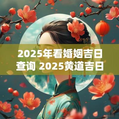 2025年看婚姻吉日查询 2025黄道吉日查询婚嫁