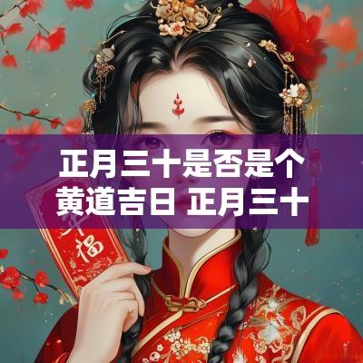 正月三十是否是个黄道吉日 正月三十是什么日子