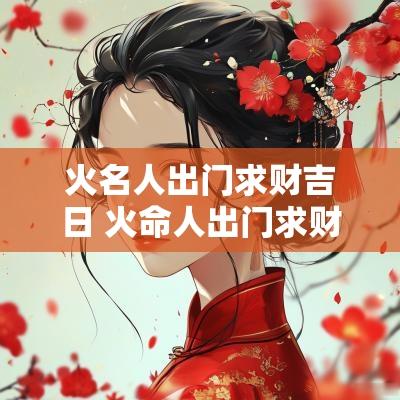 火名人出门求财吉日 火命人出门求财吉日
