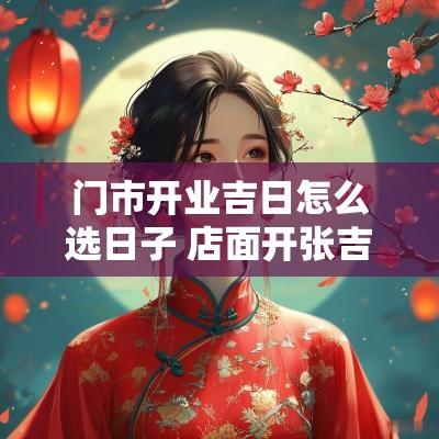 门市开业吉日怎么选日子 店面开张吉日怎么选