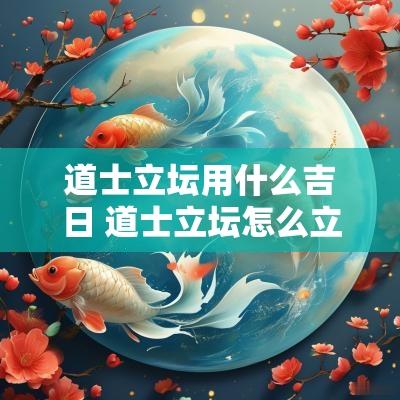 道士立坛用什么吉日 道士立坛怎么立的