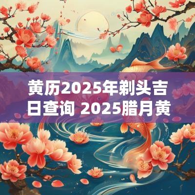 黄历2025年剃头吉日查询 2025腊月黄历剃头吉日