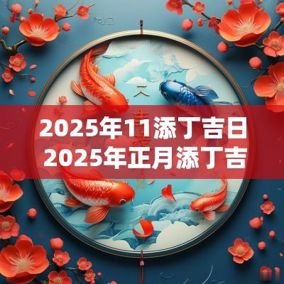 2025年11添丁吉日 2025年正月添丁吉日