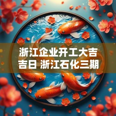 浙江企业开工大吉吉日 浙江石化三期开工日期