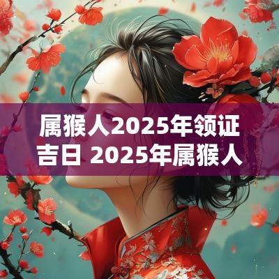 属猴人2025年领证吉日 2025年属猴人领证吉日