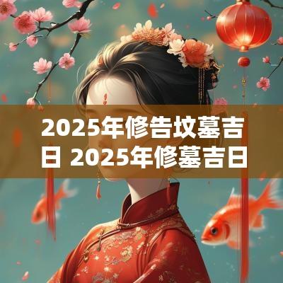 2025年修告坟墓吉日 2025年修墓吉日查询